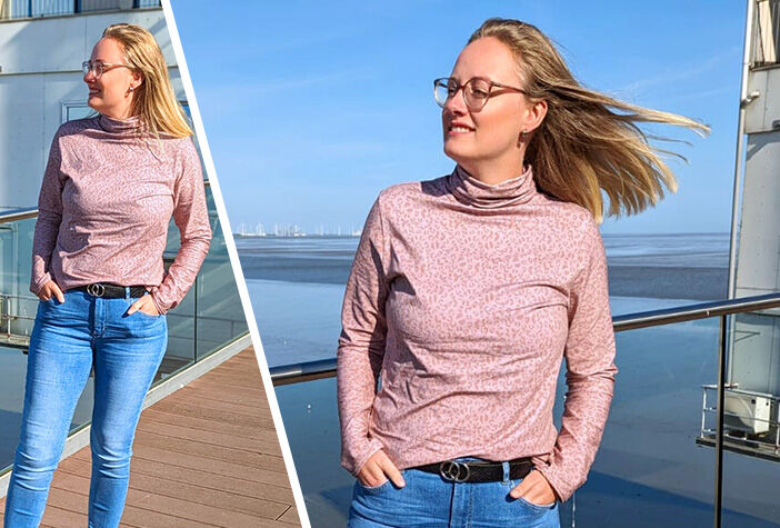 Turtleneck skjorta